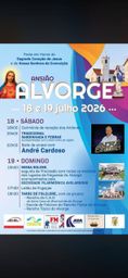 Cartaz Festa em honra de Sagrado Coração de Jesus 2026 - Alvorge