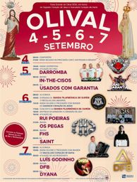 Cartaz Festa em honra de Sagrado Coração de Jesus e Imaculado Coração de Maria 2026 - Olival