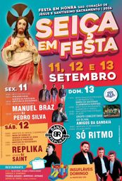 Cartaz Festa em honra de Sagrado Coração de Jesus e Santíssimo Sacramento 2026 - Seiça