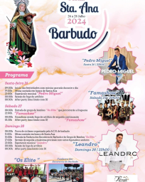 Cartaz Festa em Honra de Santa Ana 2024 - Barbudo