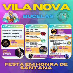 Cartaz Festa em Honra de Santa Ana 2024 - Vila Nova