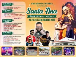 Cartaz Festa em honra de Santa Ana 2026 - Água Levada