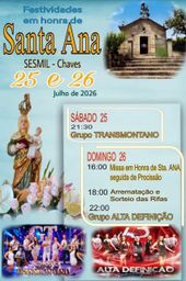 Cartaz Festa em honra de Santa Ana 2026 - Sesmil