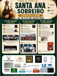 Cartaz Festa em honra de Santa Ana 2026 - Sobreiro