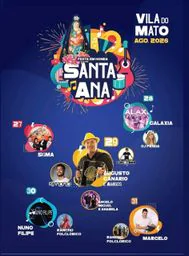 Cartaz Festa em honra de Santa Ana 2026 - Vila do Mato
