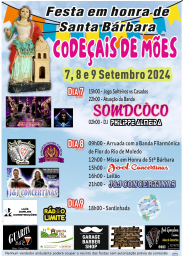 Cartaz Festa em Honra de Santa Bárbara 2024 - Castro Daire
