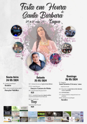 Cartaz Festa em Honra de Santa Bárbara 2024 - Lagoa
