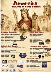 Cartaz Festa em honra de Santa Bárbara 2026 - Amoreira