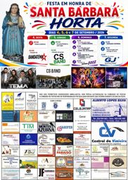 Cartaz Festa em honra de Santa Bárbara 2026 - Horta