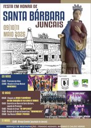 Cartaz Festa em honra de Santa Bárbara 2026 - Juncais