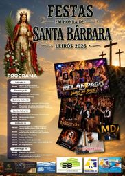 Cartaz Festa em honra de Santa Bárbara 2026 - Leirós