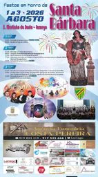 Cartaz Festa em honra de Santa Bárbara 2026 - S. Martinho do Souto