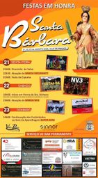 Cartaz Festa em honra de Santa Bárbara 2026 - Vale de Prados