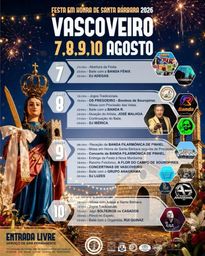 Cartaz Festa em honra de Santa Bárbara 2026 - Vascoveiro