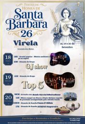 Cartaz Festa em honra de Santa Bárbara 2026 - Virela