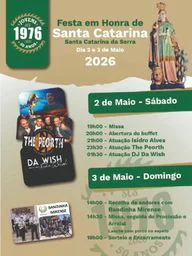 Cartaz Festa em honra de Santa Catarina 2026 - Santa Catarina da Serra
