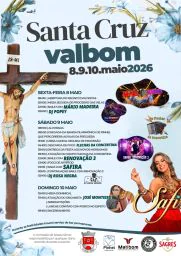 Cartaz Festa em honra de Santa Cruz 2026 - Valbom