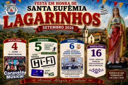 Cartaz Festa em honra de Santa Eufémia 2026 - Lagarinhos