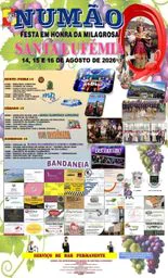 Cartaz Festa em honra de Santa Eufémia 2026 - Numão