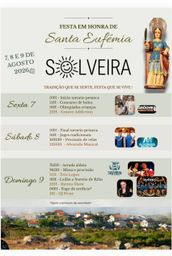 Cartaz Festa em honra de Santa Eufémia 2026 - Solveira