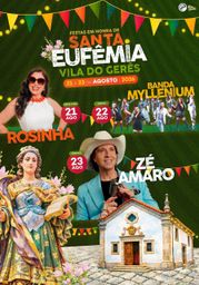 Cartaz Festa em honra de Santa Eufémia 2026 - Vila do Gerês