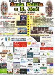 Cartaz Festa em Honra de Santa Eulália e São José 2026 - Tenões