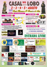 Cartaz Festa em Honra de Santa Filomena 2024 - Casal Do Lombo