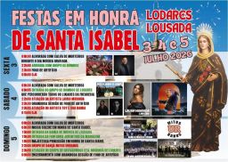 Cartaz Festa em honra de Santa Isabel 2026 - Lodares