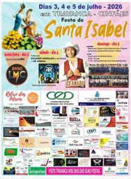 Cartaz Festa em honra de Santa Isabel 2026 - Travanca