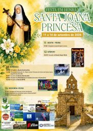 Cartaz Festa em honra de Santa Joana Princesa 2026 - Quintanilha