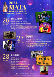 Cartaz Festa em Honra de Santa Luzia 2024 - Mata dos Milagres