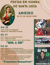Cartaz Festa em Honra de Santa Luzia 2024 - Vila Real