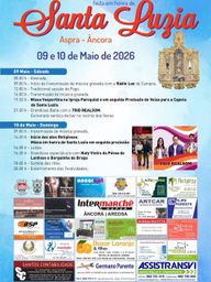 Cartaz Festa em honra de Santa Luzia 2026 - Âncora