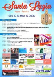 Cartaz Festa em honra de Santa Luzia 2026 - Aspra