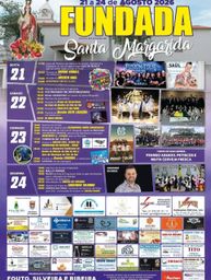 Cartaz Festa em honra de Santa Margarida 2026 - Fundada