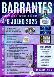 Cartaz Festa em Honra de Santa Maria Madalena 2025 - Barrantes