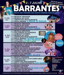 Cartaz Festa em honra de Santa Maria Madalena 2026 - Barrantes