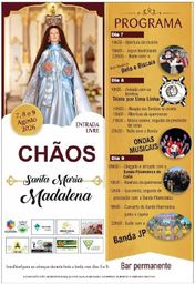 Cartaz Festa em honra de Santa Maria Madalena 2026 - Chãos