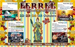 Cartaz Festa em honra de Santa Quitéria 2026 - Ferrel