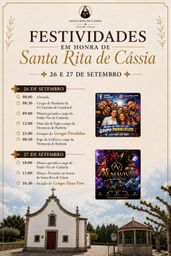 Cartaz Festa em honra de Santa Rita de Cássia 2026 - Gondomil