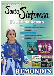 Cartaz Festa em honra de Santa Sinforosa 2026 - Remondes