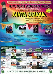 Cartaz Festa em honra de Santa Suzana 2026 - Landal
