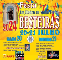 Cartaz Festa em Honra de Santa Teresa 2024 - Besteiras