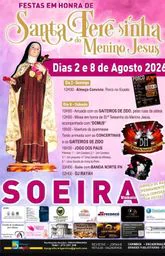 Cartaz Festa em honra de Santa Teresinha do Menino Jesus 2026 - Soeira