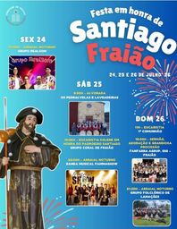 Cartaz Festa em Honra de Santiago 2026 - Fraião