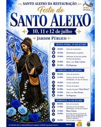 Cartaz Festa em honra de Santo Aleixo 2026 - Santo Aleixo da Restauração