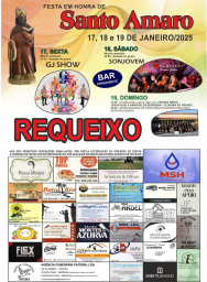 Cartaz Festa em Honra de Santo Amaro 2025 - Requeixo