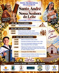 Cartaz Festa em honra de Santo André 2026 - Aver-o-Mar