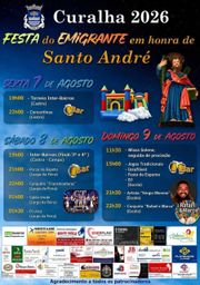 Cartaz Festa em honra de Santo André 2026 - Curalha