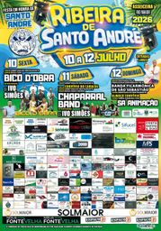 Cartaz Festa em honra de Santo André 2026 - Ribeira de Santo André